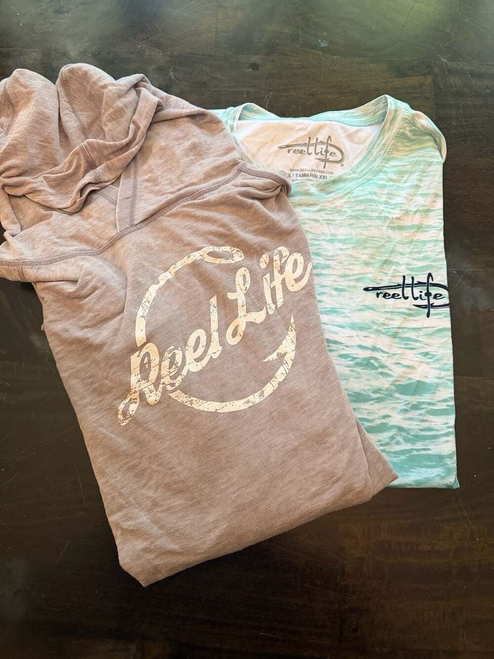 (2) Reel Life Long Sleeve Performance Shirt Size XXL